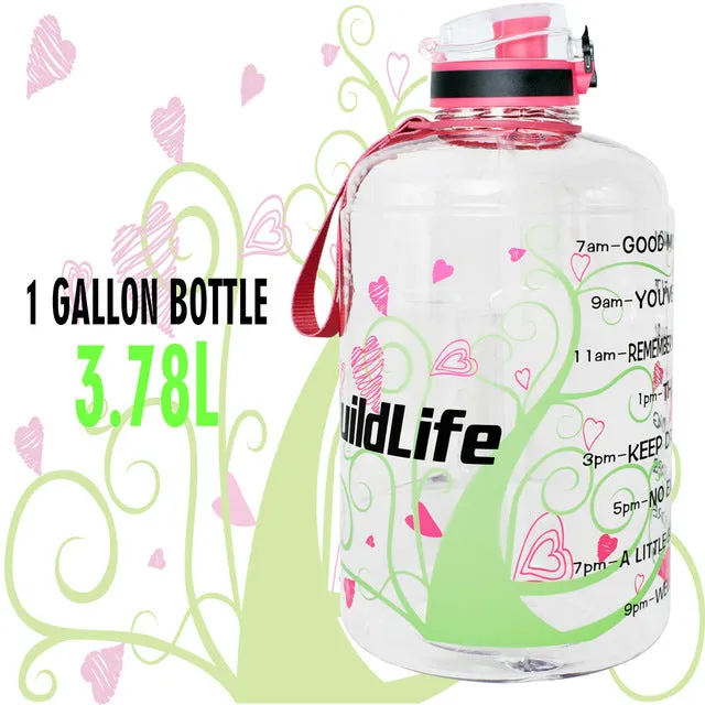 Big Gallon Water Bottle With Filter BPA free