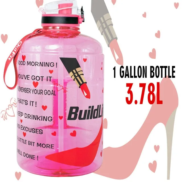 Big Gallon Water Bottle With Filter BPA free