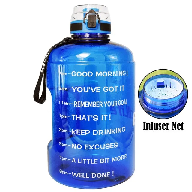 Big Gallon Water Bottle With Filter BPA free