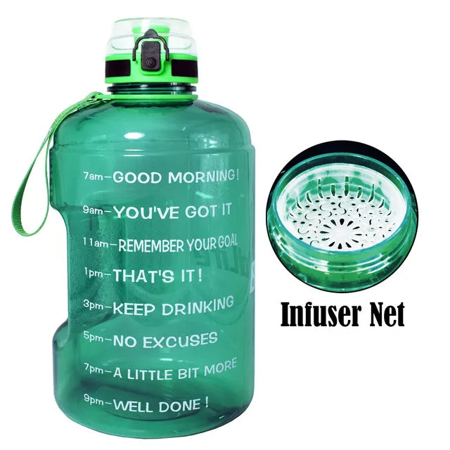 Big Gallon Water Bottle With Filter BPA free