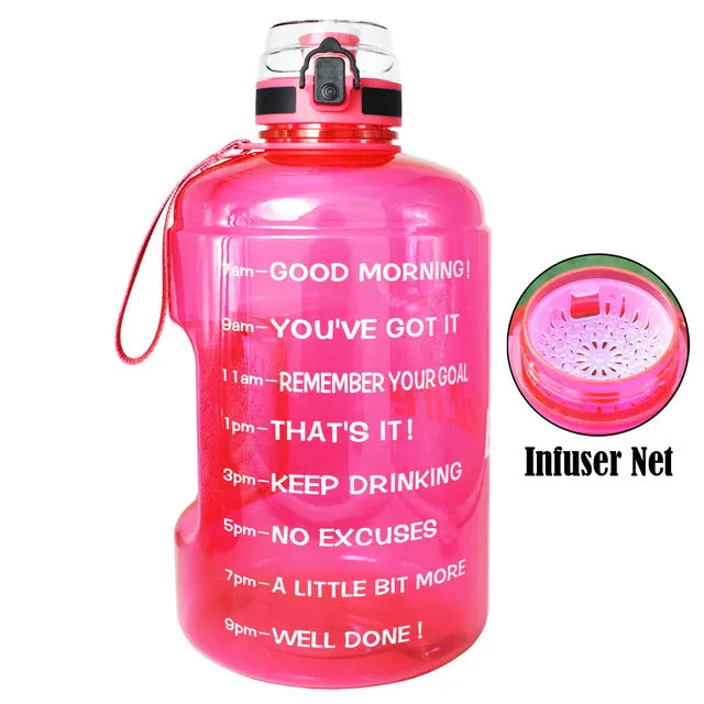 Big Gallon Water Bottle With Filter BPA free