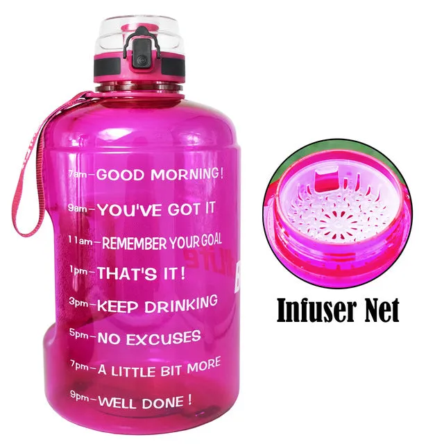 Big Gallon Water Bottle With Filter BPA free