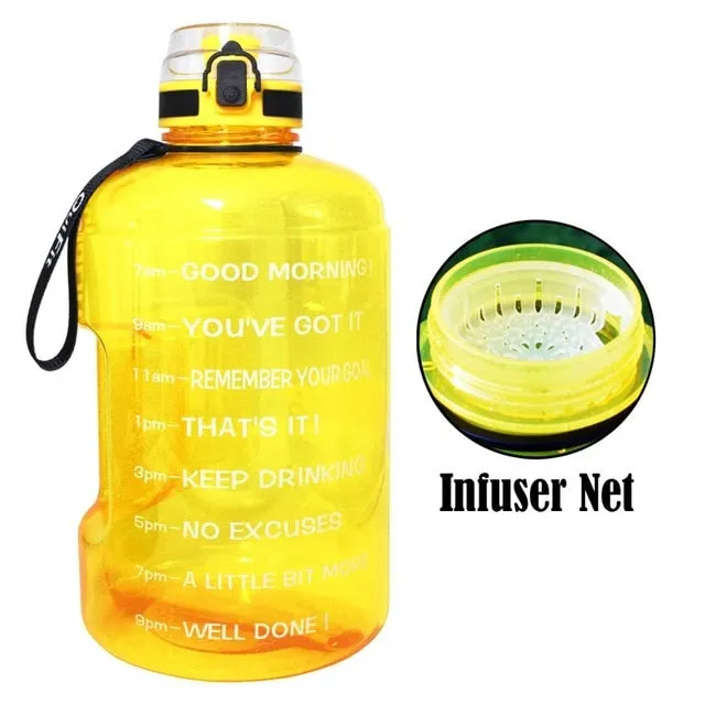 Big Gallon Water Bottle With Filter BPA free