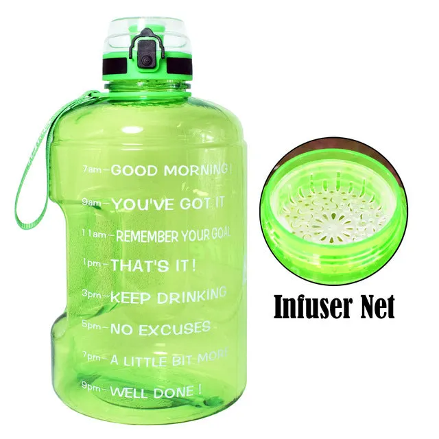 Big Gallon Water Bottle With Filter BPA free