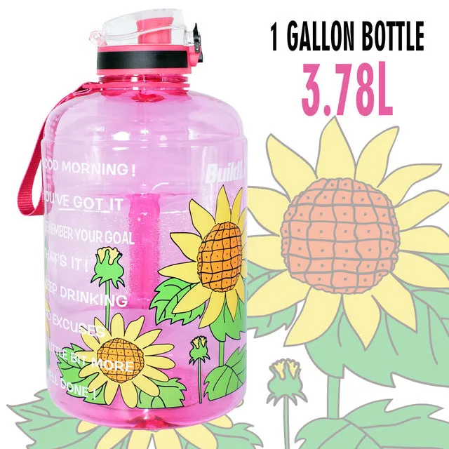 Big Gallon Water Bottle With Filter BPA free