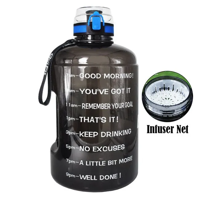 Big Gallon Water Bottle With Filter BPA free