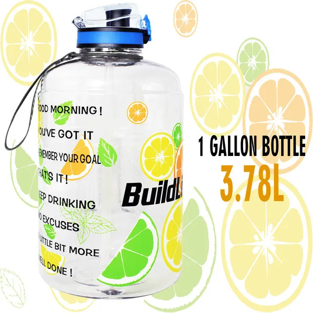 Big Gallon Water Bottle With Filter BPA free