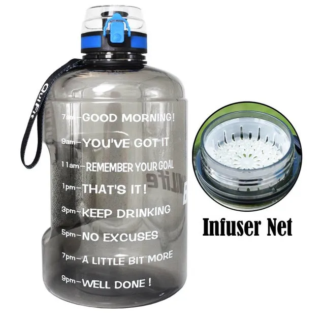 Big Gallon Water Bottle With Filter BPA free