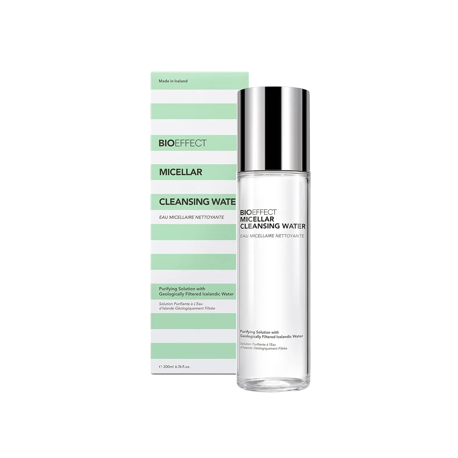 Bioeffect Micellar Cleansing Water, Make-up Remover and Hydrating Facial Cleanser of Icelandic Geo-Thermal Mineral Lava Water & Plant-Based Humectants, Fragrance-Free Luxury Face Wash