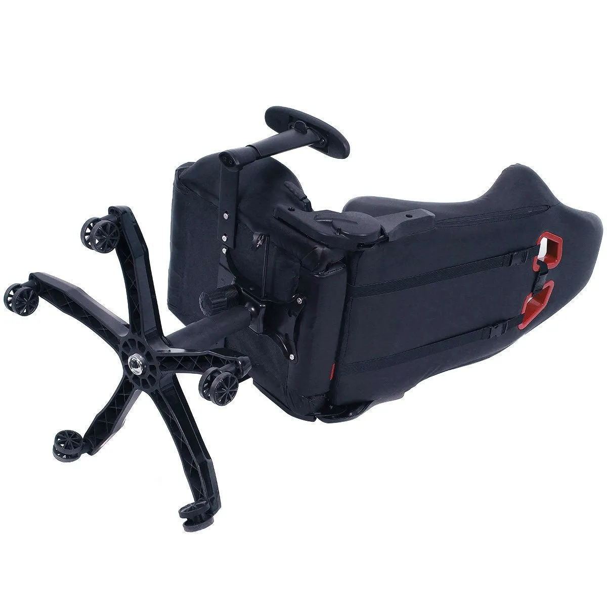 Black Red Racing Stripe High Back Reclining Gaming Computer Office Chair