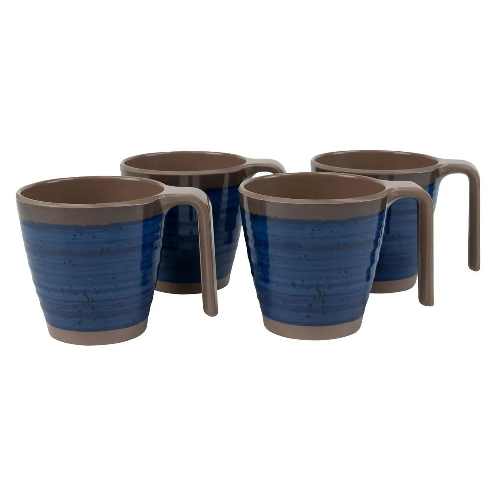 Bo-Camp Mug Halo M Melamine 4 Pieces Blue