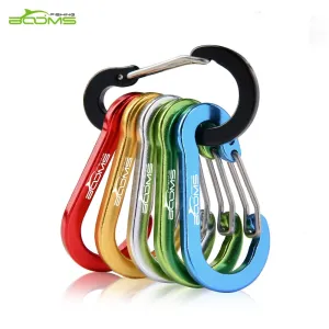 Booms Fishing CC1 6Pcs Aluminum Alloy Carabiner