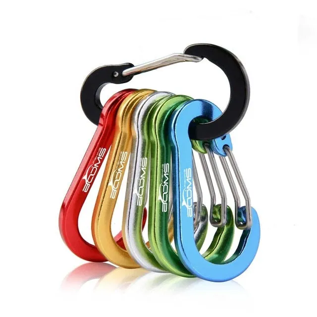 Booms Fishing CC1 6Pcs Aluminum Alloy Carabiner