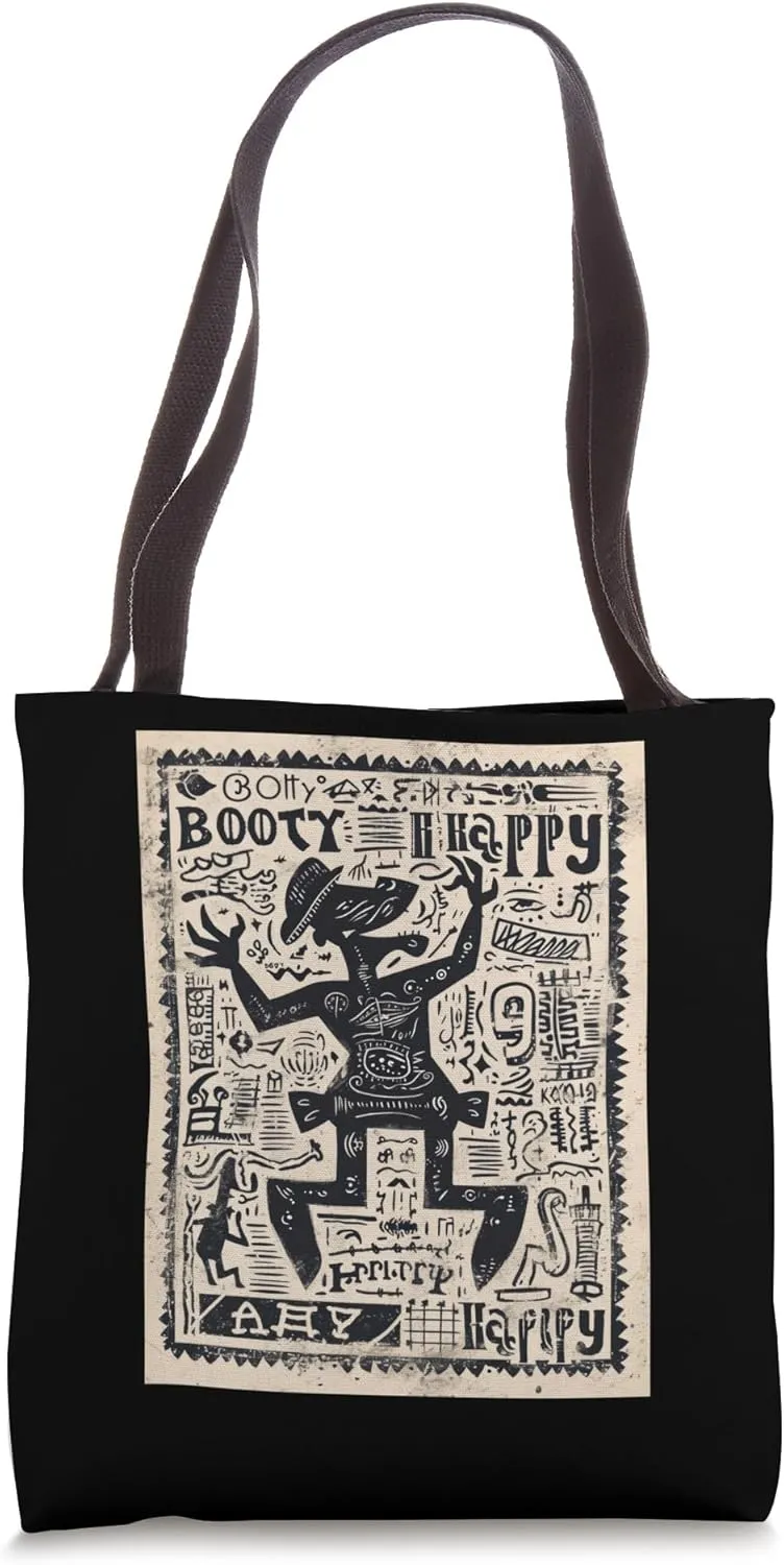 Booty Happy 20 | Tribal Rhythms Tote Bag