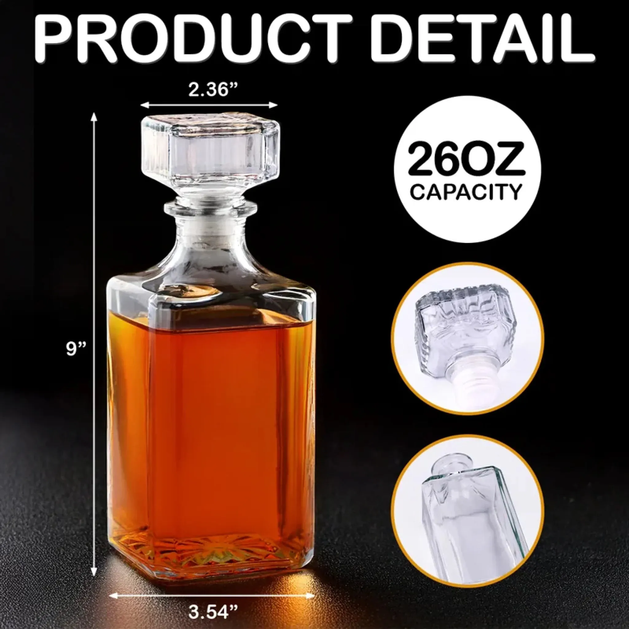 Born Free, Never Filtered - US Patriotic Pride Glass Whiskey Bottle