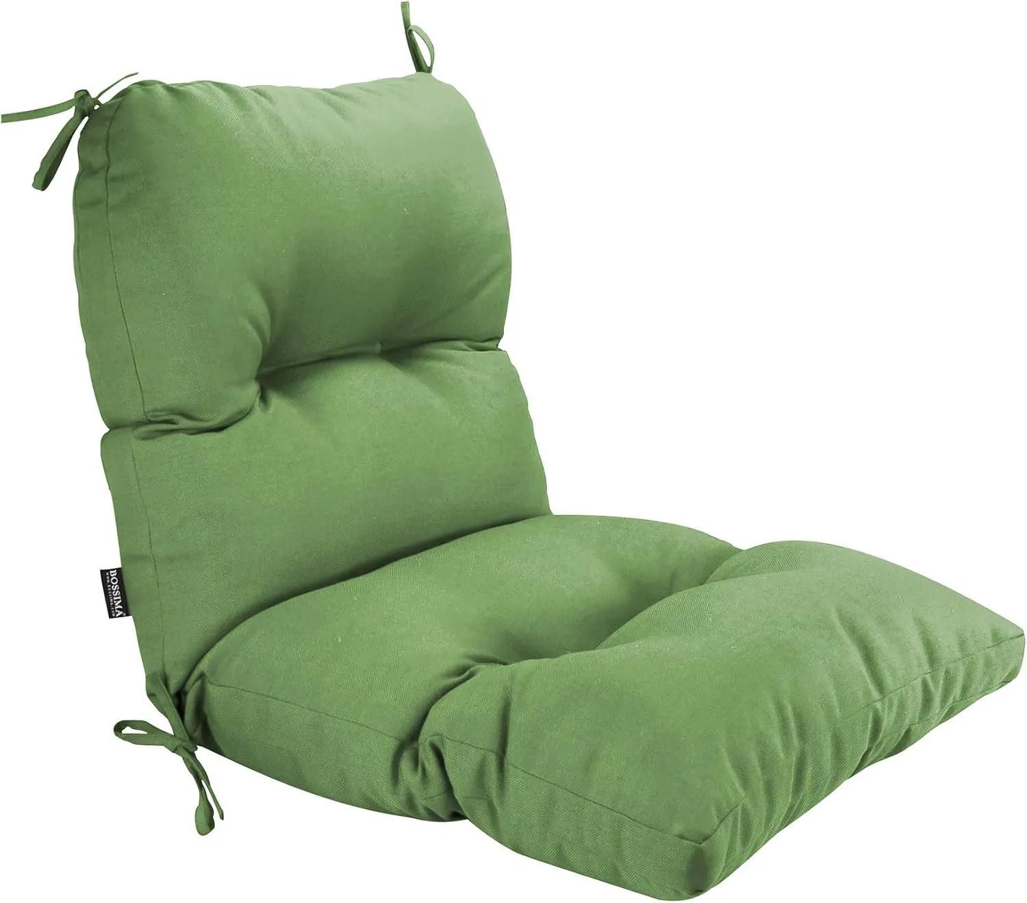 BOSSIMA Outdoor Indoor High Back Chair Tufted Cushions Comfort Replacement Patio Seating Cushions Deep Green