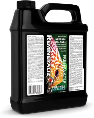 Brightwell Aquatics Remineraliz - Adds Minerals to Distilled, Deionized, or Reverse Osmosis Water for Freshwater Aquarium Use
