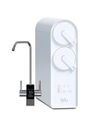 Brio Reverse Osmosis Water Filtration System, 700 GPD, 2:1 Pure to Drain, Tank-Less, Under Sink Faucet Mount