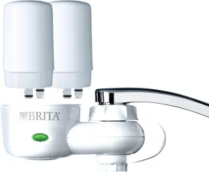 Brita COMINHKR063772 Tap Faucet Water, Includes:1 System 2 Filters, White