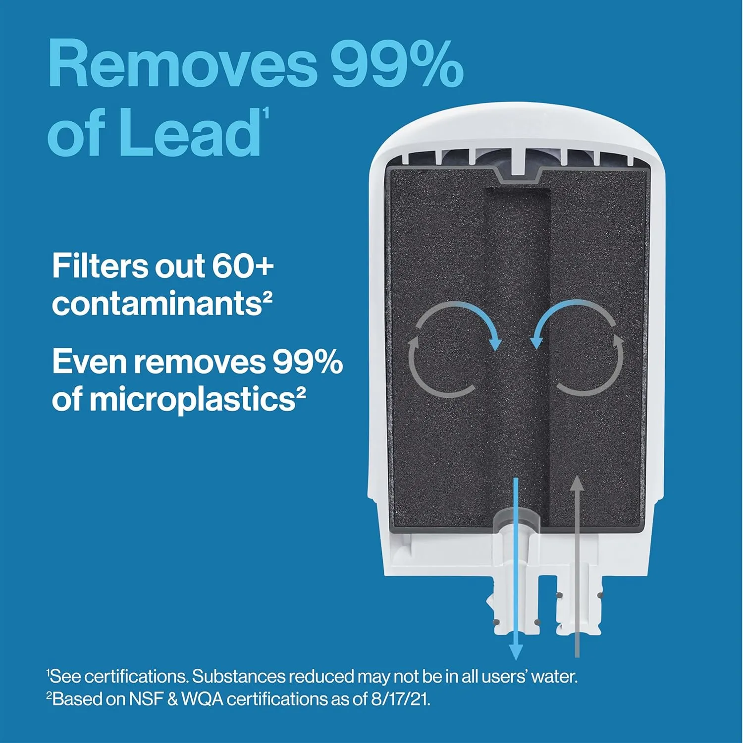 Brita Faucet Mount Water Filter for Sink, Removes 99% of Lead, Elite Filtration System, Includes 1 Replacement Filter, Chrome