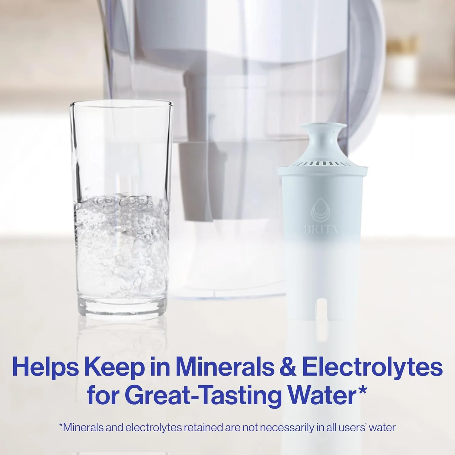 Brita Plus Water Filter, BPA-Free, High-Density Replacement Filter for Pitchers and Dispensers, Reduces 2x Contaminants*, Lasts Two Months or 40 Gallons, Includes 6 Filters