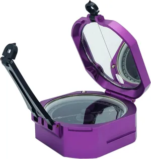 Brunton Standard Transit Compass, Purple, CNC-Milled Aluminum, Made in USA