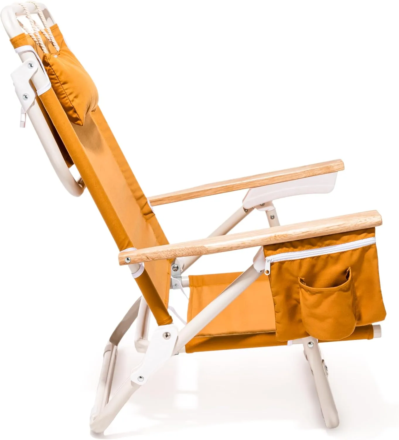 Business & Pleasure Co. Holiday Tommy Chair - Reclining Backpack Beach Chair - Vintage Gold