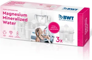 BWT 3-Pack Long Life Mg2  Cartridge for Water Filters, 120-Liter Capacity