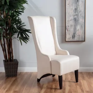 Callie Fabric Dining Chair, Beige, 23.25" x 28.75" x 46.25"
