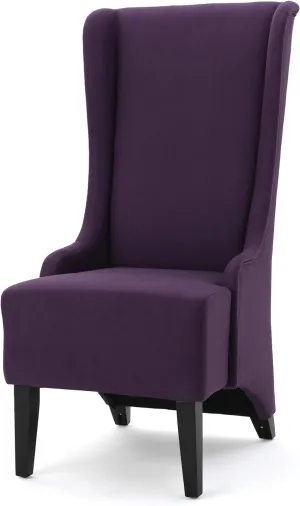 Callie Fabric Dining Chair, Plum Dimensions: 23.25”D x 28.75”W x 46.25”H