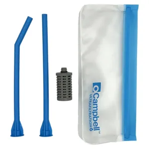 Campbell Ultrafiltration  On the Go Filter Straw - Reusable, Dishwasher Safe for Hiking, Camping, Travel - Removes 99.9% Water Contaminants, Compatible with Most Mugs, Tumblers, or Most Bottles