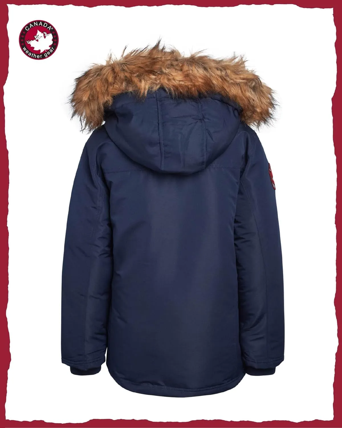 CANADA WEATHER GEAR Boys' Winter Jacket - Heavyweight Water and Wind Resistant Hooded Parka Ski Jacket for Boys (Sizes: 5-20)