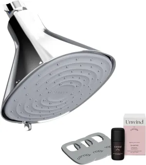 Canopy Filtered Shower Head - High Pressure Shower Head Filter for Hard Water - Shower Filter To Remove Impurities for Healthier Scalp, Skin & Hair - Support Hair Growth & Minimize Breakage - Chrome