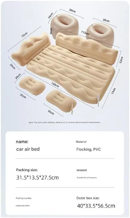 Car Air Mattresses for Jeep Compass II (MP) 2017-2021 2022 2023 2024,Thickened Car Camping Bed Sleeping Pad with Upgrade Side File Portable Car Mattress for Travle and Camping,A