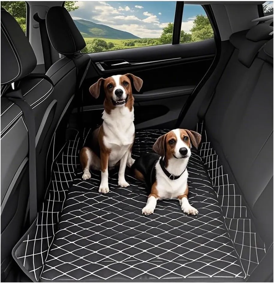 Car Bed for Jeep Compass - Custom Fit, Leather Heavy-Duty Waterproof Outdoor Back Seat Rest Bed Non Inflatable Double-Sided Folding, for Jeep Compass 2017-2025
