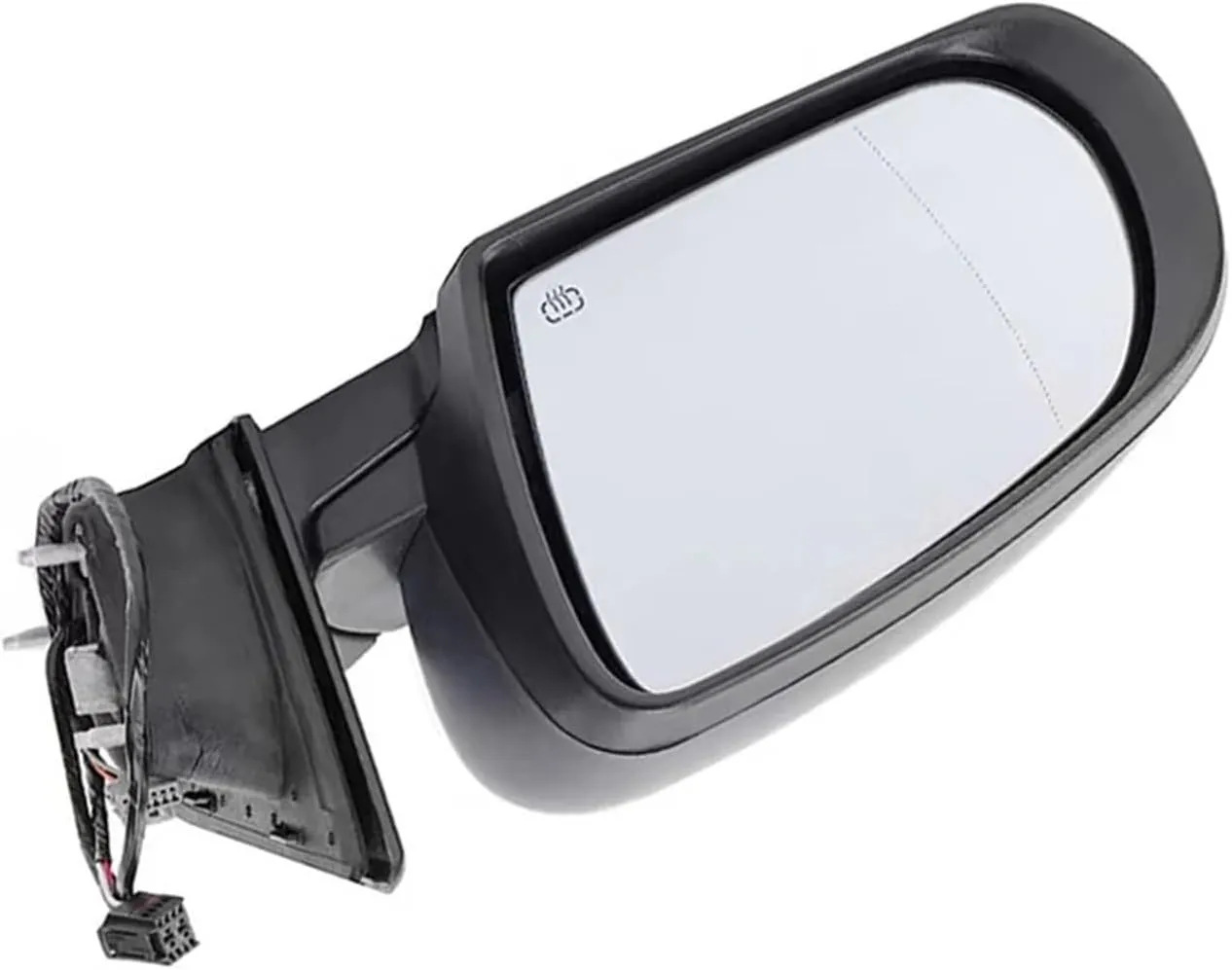 Car Outside Side Rearview Mirror Assembly Compatible For Jeep Compass 2017 2018 2019 2020 2021 Auto Electric Folding Heating Turn Signal(White,Only Right 5 Wire)
