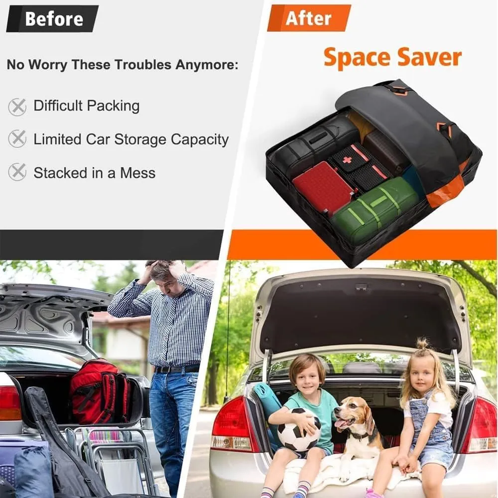 Car Roof Bag for Jeep Compass 2018-2022,Resist Outdoor Dust Car Roof Cargo Bag Folding Soft Roof Bag with Storage Bag,C Blue