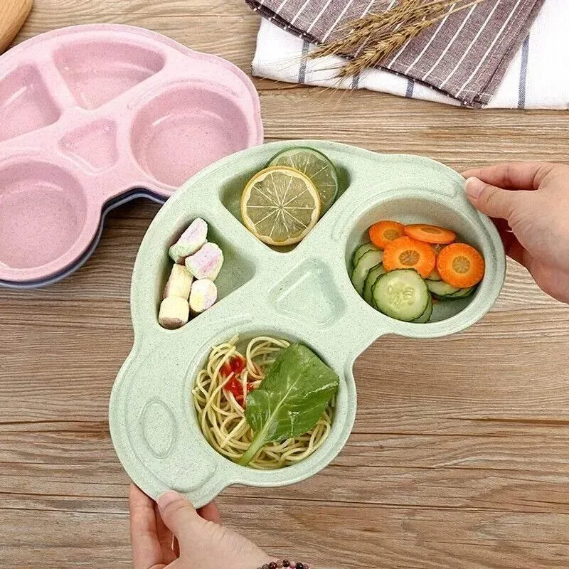 Cartoon Car Baby Bowls - Kids Food Plate Tableware