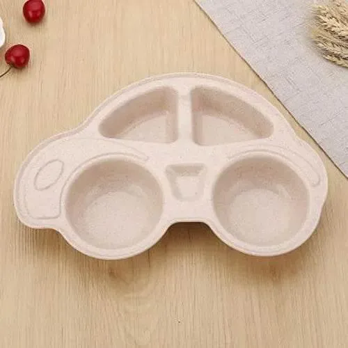 Cartoon Car Baby Bowls - Kids Food Plate Tableware