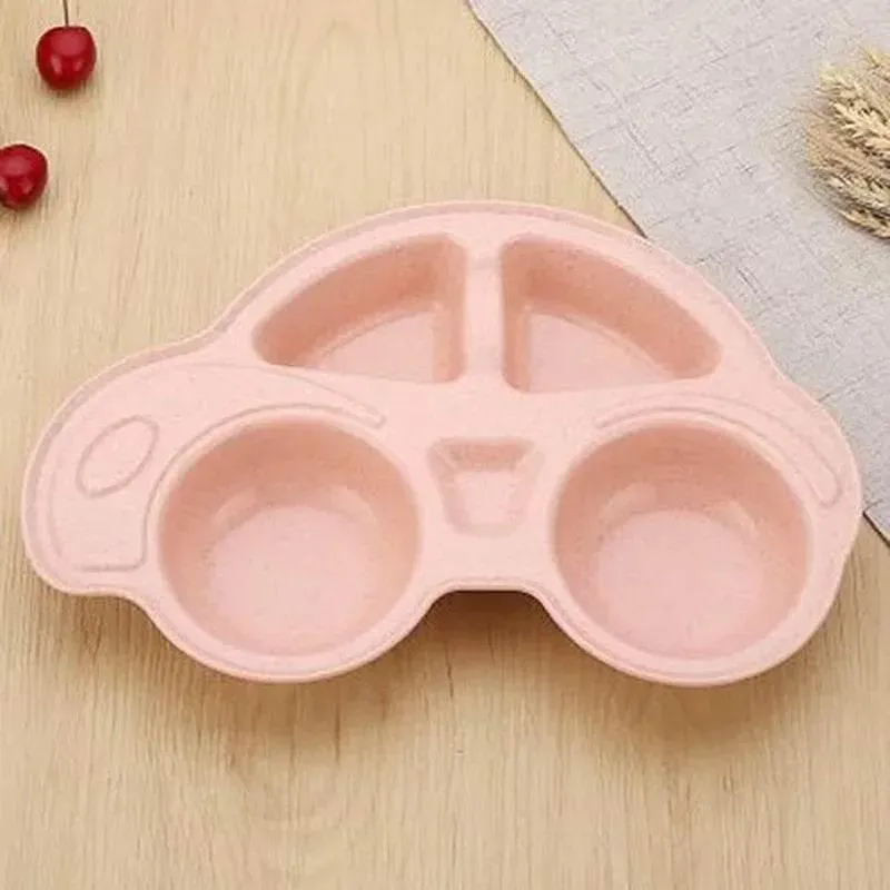Cartoon Car Baby Bowls - Kids Food Plate Tableware