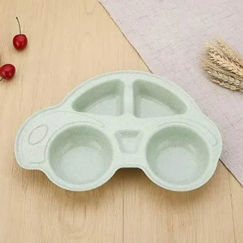Cartoon Car Baby Bowls - Kids Food Plate Tableware
