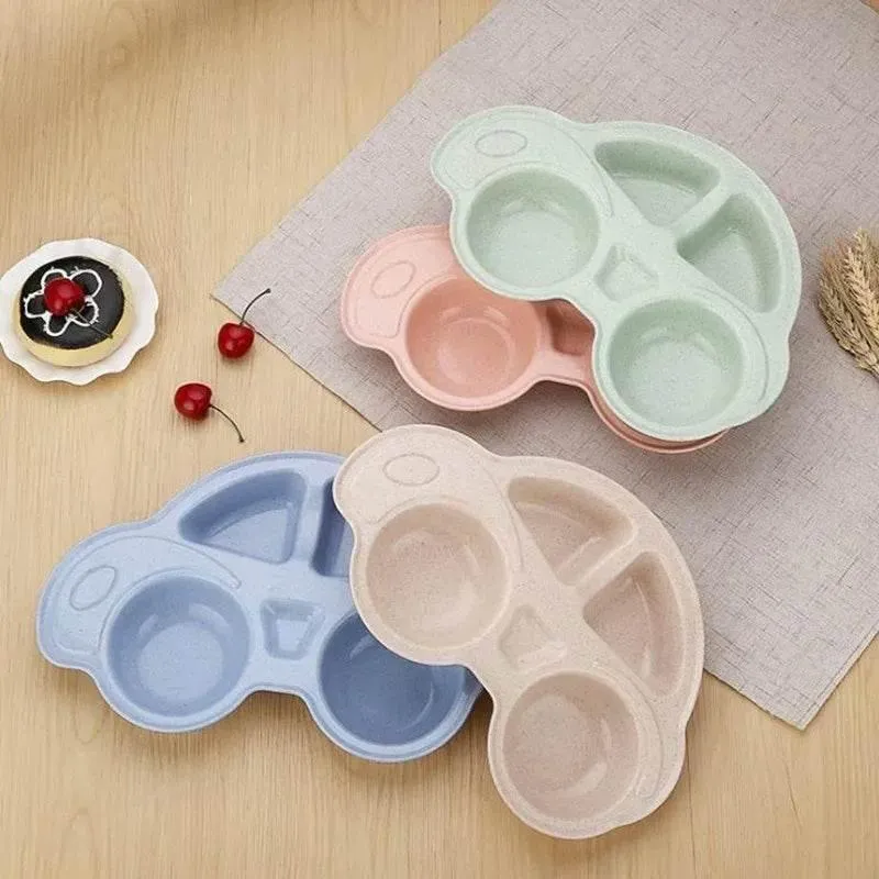 Cartoon Car Baby Bowls - Kids Food Plate Tableware
