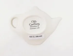 Ceramic Irish Blessing Tea Bag Holder Celtic Green Colors Tea Accessories Design Kitchenware Present Housewarming Gift