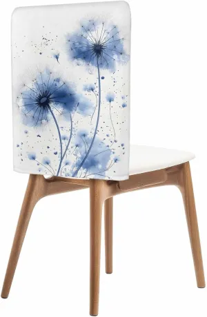 Chair Covers Set of 4 Modernism Watercolor Dandelion Chair Back Covers Stretch Removable Washable Slipcovers Seat Protector for Dining Room Kitchen Party Decor