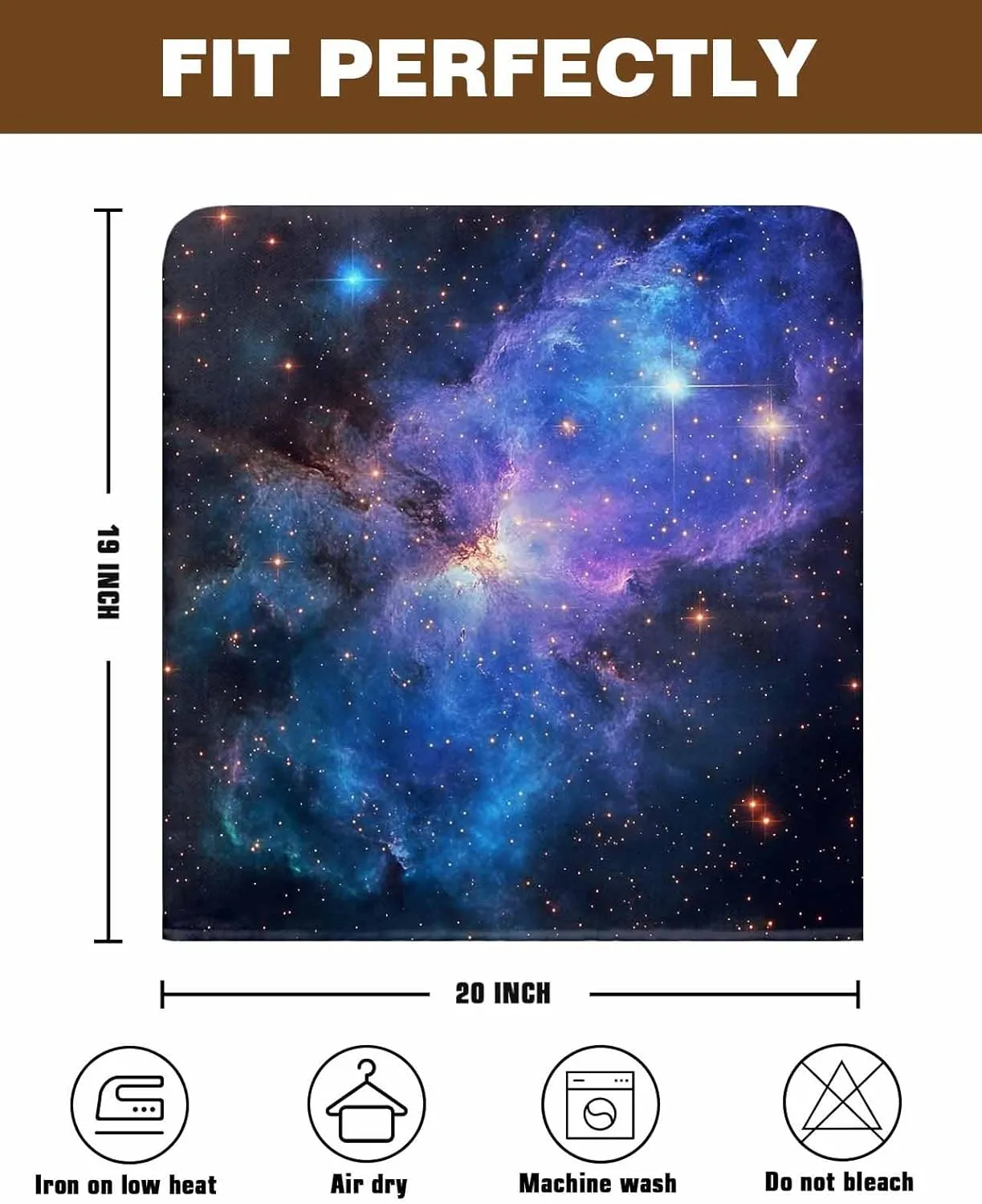 Chair Covers Set of 4 Starry Sky Minimalist Art Modernism Chair Back Covers Stretch Removable Washable Slipcovers Seat Protector for Dining Room Kitchen Party Decor