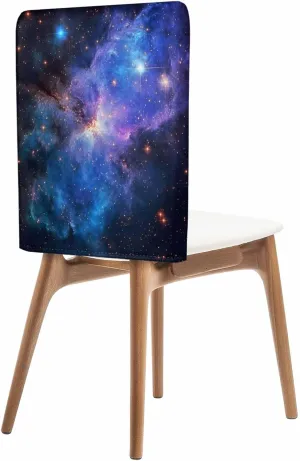 Chair Covers Set of 4 Starry Sky Minimalist Art Modernism Chair Back Covers Stretch Removable Washable Slipcovers Seat Protector for Dining Room Kitchen Party Decor