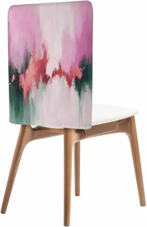 Chair Covers Set of 6 Impressionist Style Abstract Style Modern Art Chair Back Covers Stretch Removable Washable Slipcovers Seat Protector for Dining Room Kitchen Party Decor