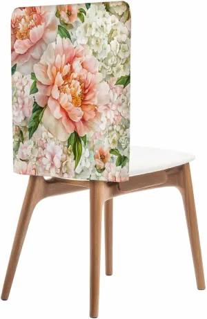 Chair Covers Set of 6 Vintage Flower Watercolor 38 Chair Back Covers Stretch Removable Washable Slipcovers Seat Protector for Dining Room Kitchen Party Decor
