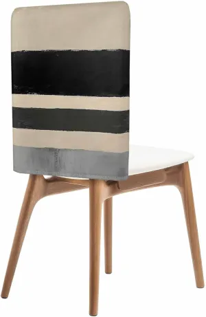 Chair Covers Set of 8 Abstract Art Modern Art Minimalism 4 Chair Back Covers Stretch Removable Washable Slipcovers Seat Protector for Dining Room Kitchen Party Decor