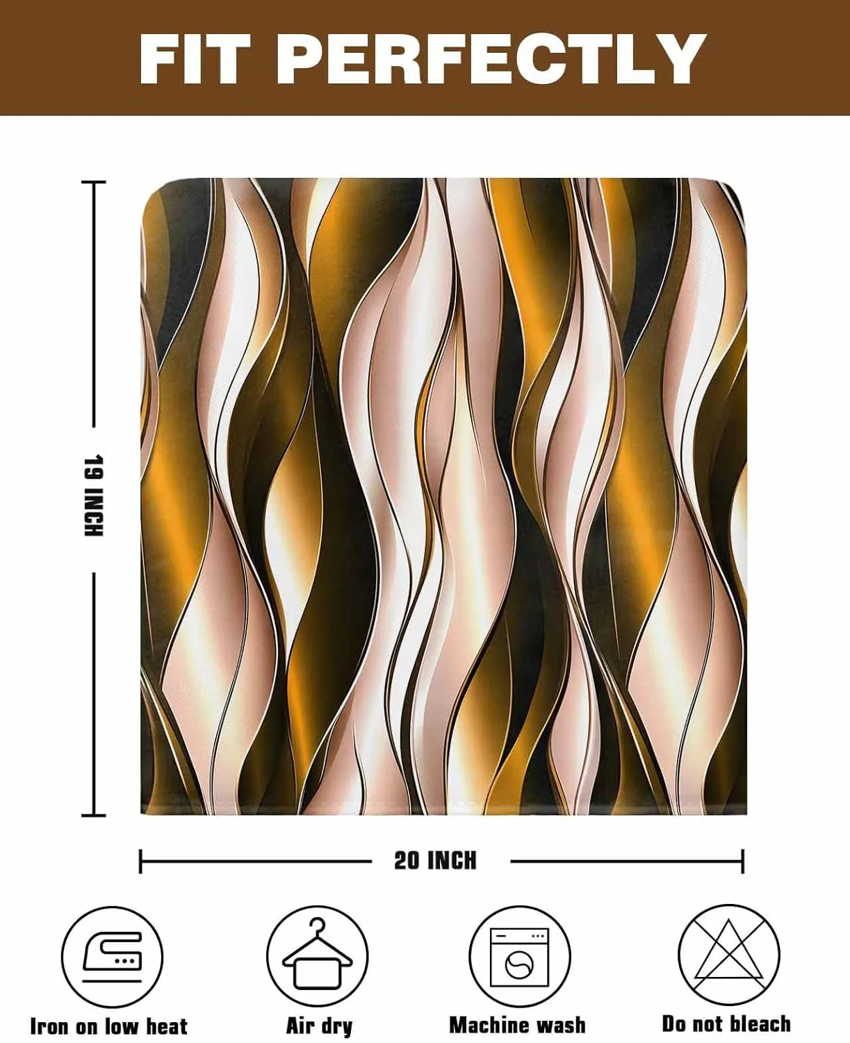 Chair Covers Set of 8 Gradient Abstract Drape Chair Back Covers Stretch Removable Washable Slipcovers Seat Protector for Dining Room Kitchen Party Decor